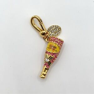 Juicy Couture pink champagne bottle charm